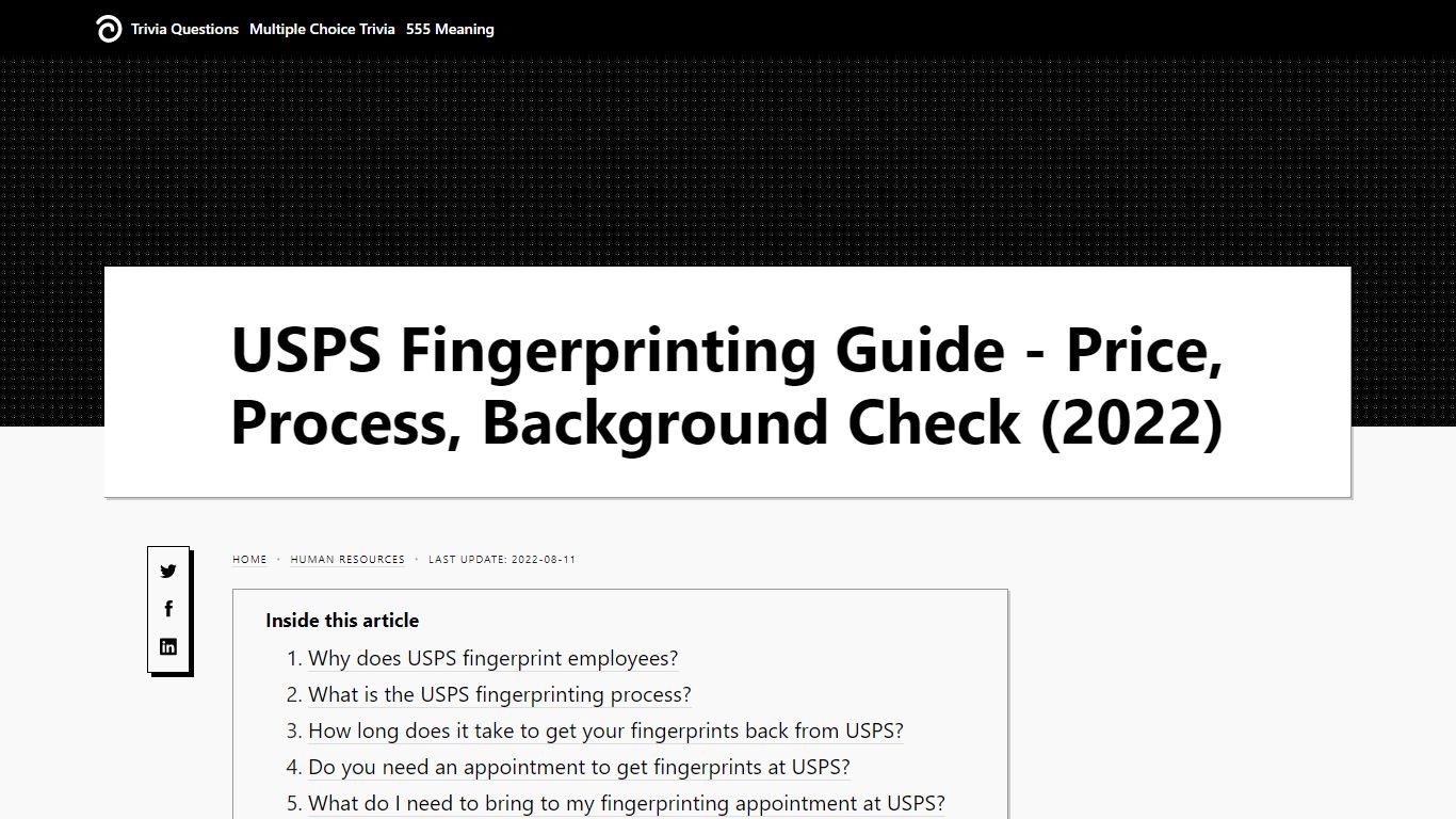 USPS Fingerprinting Guide - Price, Process, Background Check (2022)